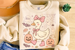Cute Halloween Goose PNG, Spooky Goose PNG, Silly Goose PNG Product Image 1