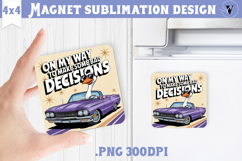 Goose Square Magnet | Funny Goose | Sarcastic Product Image 1