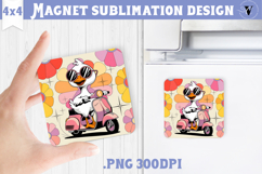 Goose Square Magnet | Funny Goose | Sarcastic Product Image 1