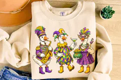 Funny Mardi Gras Goose PNG, Fleur De Lis PNG, Fat Tuesday Product Image 1