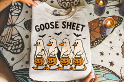 Goose Sheet PNG, Halloween Goose PNG, Funny Goose PNG, Fall Product Image 4