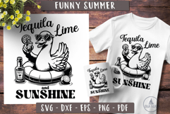 Funny Goose svg Beach Tequila lime summer