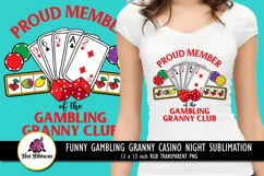 funny grandma casino t shirt design