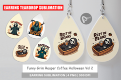 Earring Halloween Reaper Coffee Product Image 1