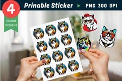 Funny Grumpy Cat Sticker Clipart Product Image 1