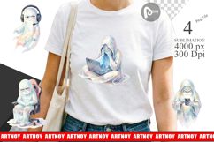 Funny Grumpy Gamer Ghost Sublimation Product Image 1