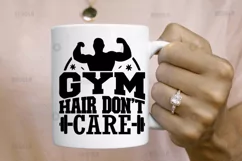 Gym hair don't care SVG, Workout SVG Design Product Image 2