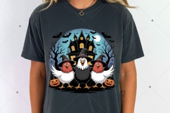 Funny Halloween Chicken PNG, Spooky Chicken Clipart, Cute Product Image 3