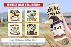 Tumbler Halloween Ghost Coffee Product Image 1