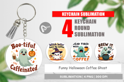 Keychain Halloween Ghost Coffee Product Image 1