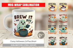 Mug Wrap Halloween Ghost Coffee Product Image 1