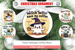 Ornament Halloween Ghost Coffee Product Image 1