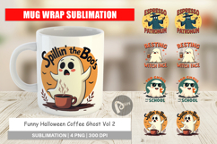 Mug Wrap Halloween Ghost Coffee Product Image 1