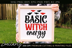 Funny Halloween SVG Basic Witch Spooky T-shirt Mug Design Product Image 5