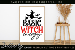 Basic Witch Funny Halloween SVG Spooky T-shirt Mug Design Product Image 5