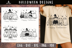 Funny Halloween Frog SVG designs Hoppy Halloween