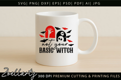 Basic Witch Funny Halloween SVG Spooky T-shirt Mug Design Product Image 5
