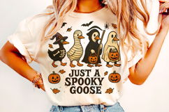 Just a Spooky Goose PNG, Halloween Goose PNG, Spooky Season Product Image 2