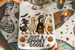Just a Spooky Goose PNG, Halloween Goose PNG, Spooky Season Product Image 3