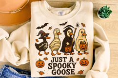 Just a Spooky Goose PNG, Halloween Goose PNG, Spooky Season Product Image 4