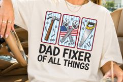Dad Fixer Of All Things SVG, Funny Handyman Dad PNG Product Image 3