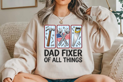 Dad Fixer Of All Things SVG, Funny Handyman Dad PNG Product Image 5