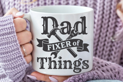 Dad Fixer of Things SVG, Funny Handyman Dad SVG Product Image 5