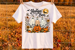 Funny Hanging Ghosts Halloween PNG, Hangin’ With My Boos Product Image 2