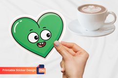 Funny Heart Sticker,Heart Shaped Sticker,Funny Love Sticker Product Image 1