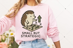 Funny Hedgehog PNG, Small but Strategic Design, Sarcastic An Product Image 4