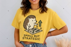 Funny Hedgehog PNG, Small but Strategic Design, Sarcastic An Product Image 5