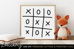 Tic Tac Toe Fun Game SVG Cut file Funny Illustration SVG Product Image 2