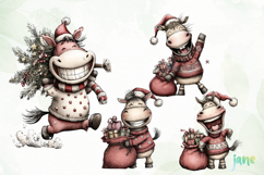 Funny Horses Cliparts Sublimation Product Image 1