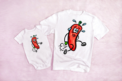 Funny Hot Sweating Chili Cartoon Illustration SVG PNG Product Image 2