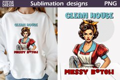 Retro Housewife Sublimation | Housewife Sarcastic Quote Product Image 1