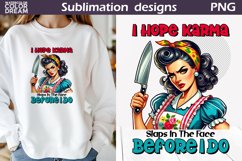 Retro Housewife Sublimation | Housewife Sarcastic Quote Product Image 1
