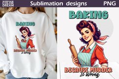 Retro Housewife Sublimation | Housewife Sarcastic Quote Product Image 1