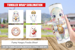 Hungry Foodie Ghost Tumbler Product Image 1