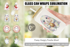 Hungry Foodie Ghost Glass Can Product Image 1