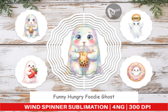 Hungry Foodie Ghost Wind Spinner Product Image 1