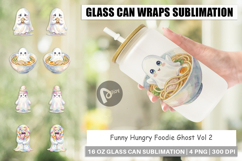 Hungry Foodie Ghost Glass Can Product Image 1