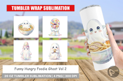 Hungry Foodie Ghost Tumbler Product Image 1