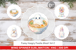 Hungry Foodie Ghost Wind Spinner Product Image 1