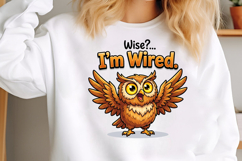 Funny Hyper Owl Sublimation PNG Product Image 2