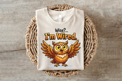 Funny Hyper Owl Sublimation PNG Product Image 3