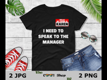 Funny Karen Halloween Lazy Costume Speak To The Manager Png Product Image 2