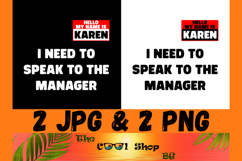 Funny Karen Halloween Lazy Costume Speak To The Manager Png Product Image 1