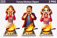 Funny Cooking Clipart | Kitchen Sublimation Product Image 1