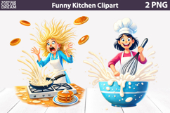 Funny Baking Clipart | Kitchen Sublimation Product Image 1