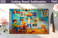 Funny Kitchen Cutting Board Bundle | Kitchen Chaos Scenes Product Image 3